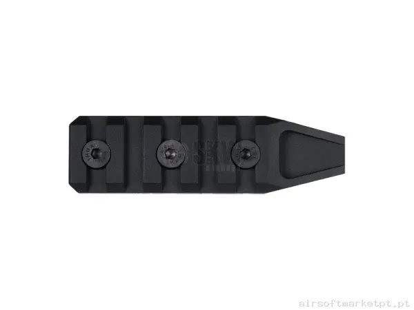 Externo Trilho Keymod Saigo 5 Slot negro — Acessórios & Componentes — Airsoft Market PT