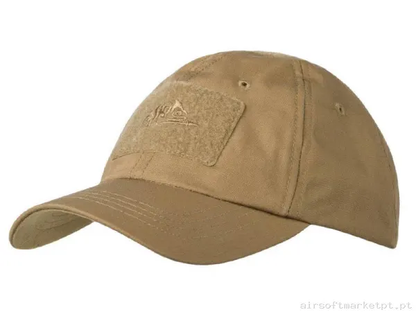 Gorra Beisbol Velcro Helikon-Tex Bbc Cap coyote — Proteção Ocular & Facial — Airsoft Market PT