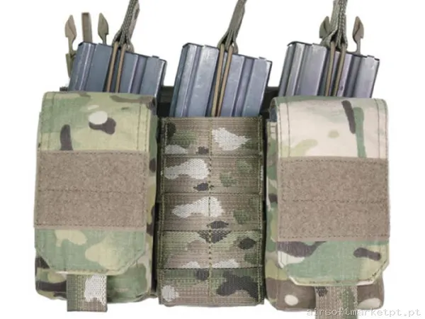 Pouch Magazine Pouch Triple M4/Ak Warrior Assault Open Top Dfp Mk1 multicam — Coletes & Rigs — Airsoft Market PT